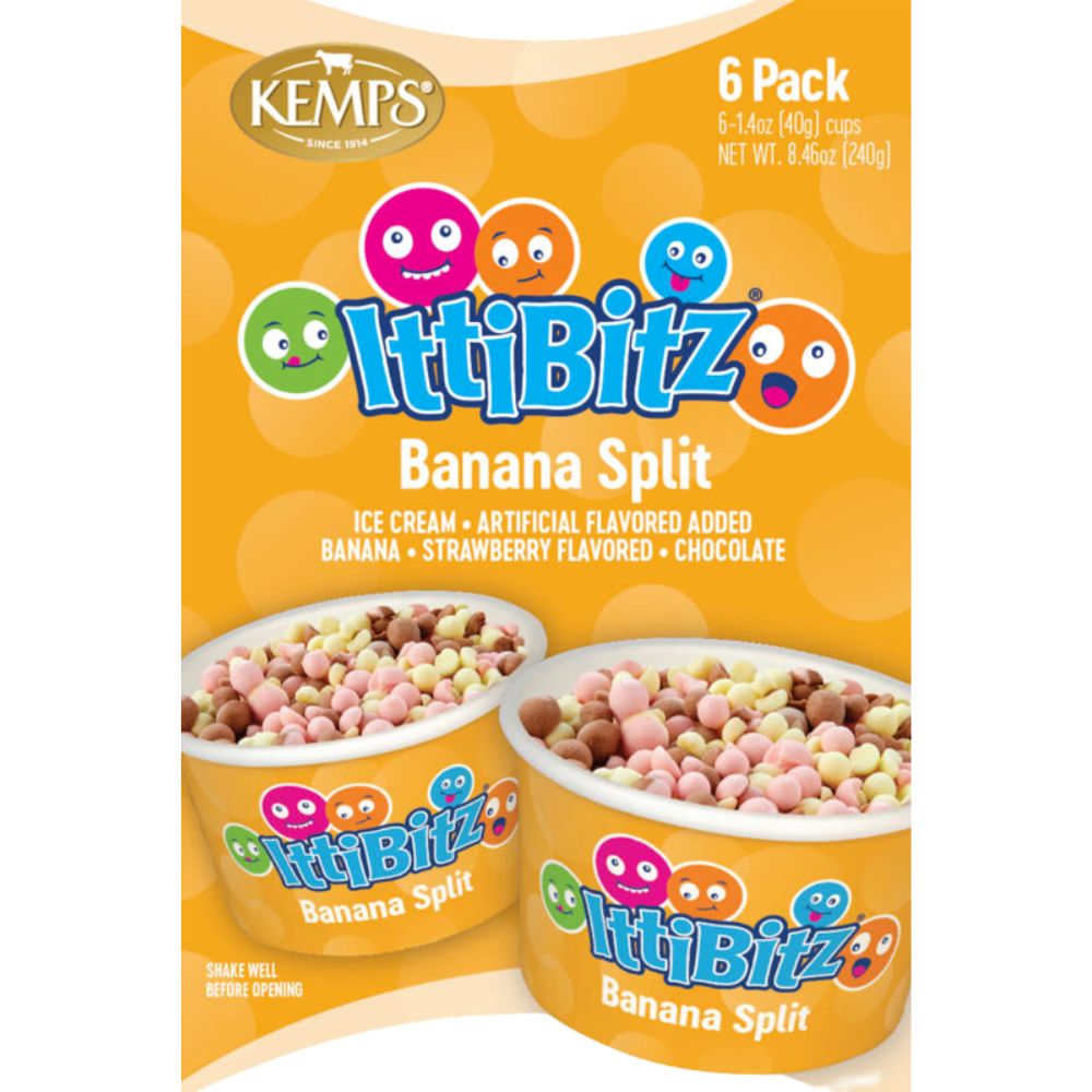 Helado Ittibitz 6 Pack Banana Split Ice Cream 240g