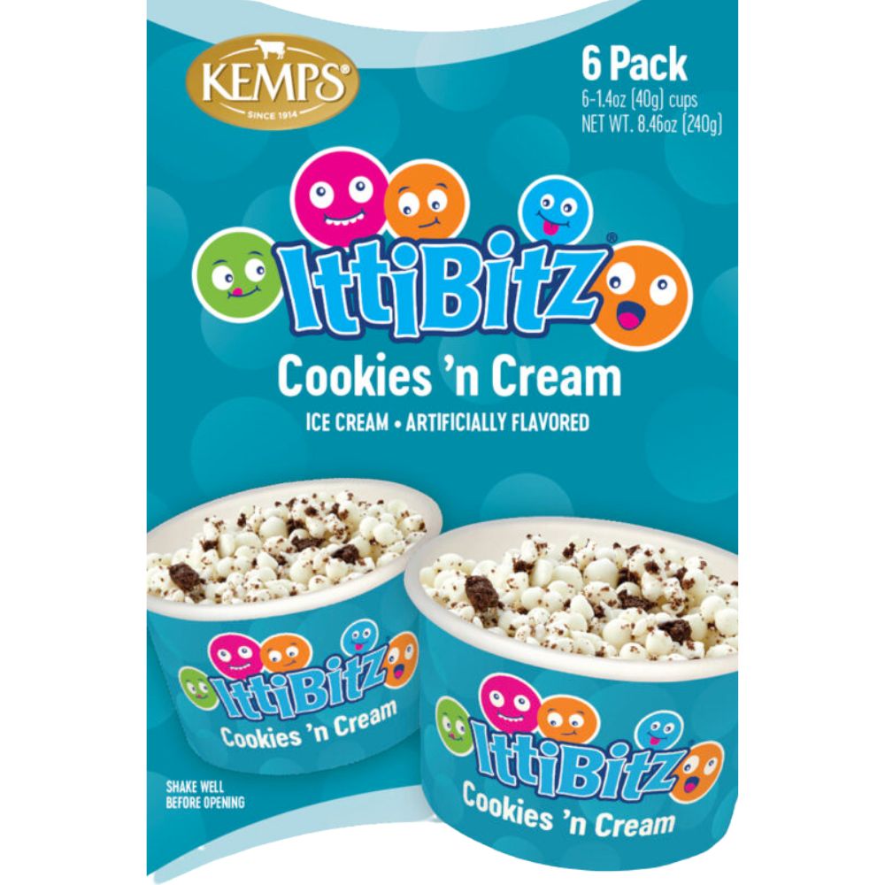 Helado Ittibitz 6 Pack Cookies 'n Cream Ice Cream 240g