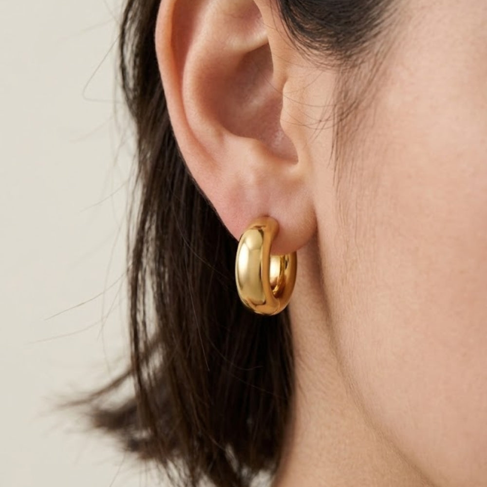 H&Co Zarcillo Para Damas Argolla Grande