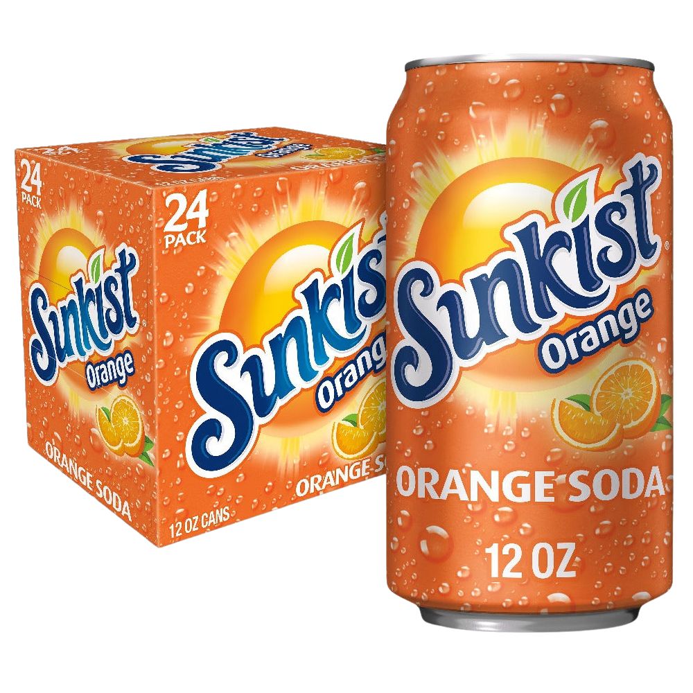 Sunkist Naranja 24 Latas de 355ml