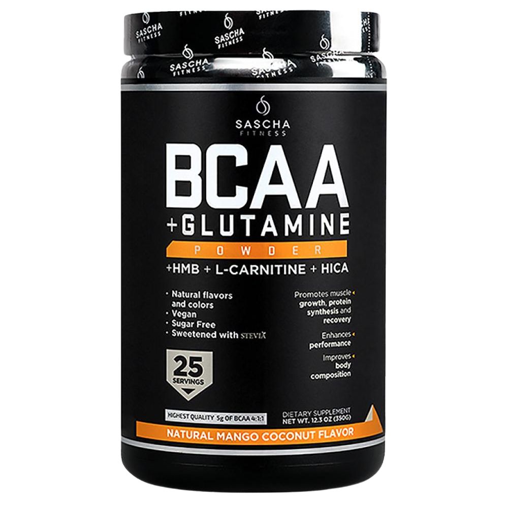 BCAA con Glutamina by Sascha Fitness Mango Coconut 362,5 gr