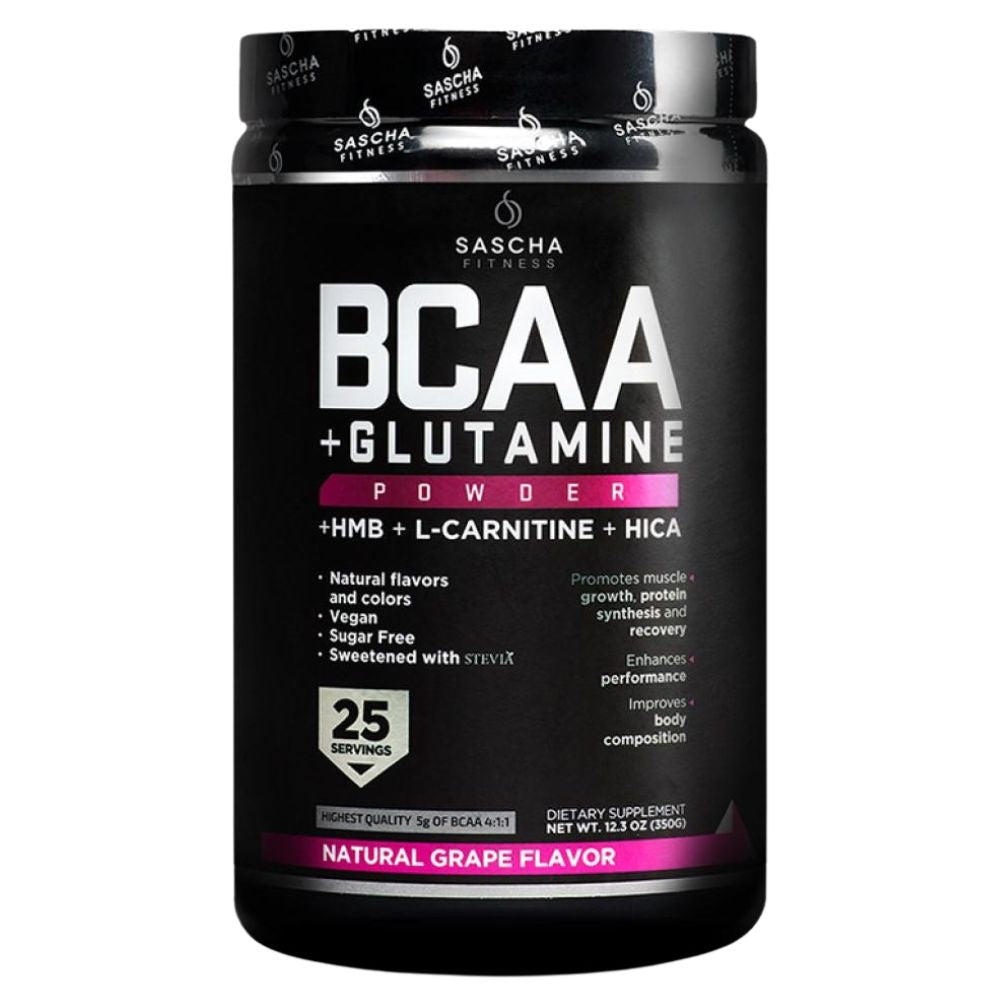 BCAA con Glutamina by Sascha Fitness Natural Grape 362,5 gr