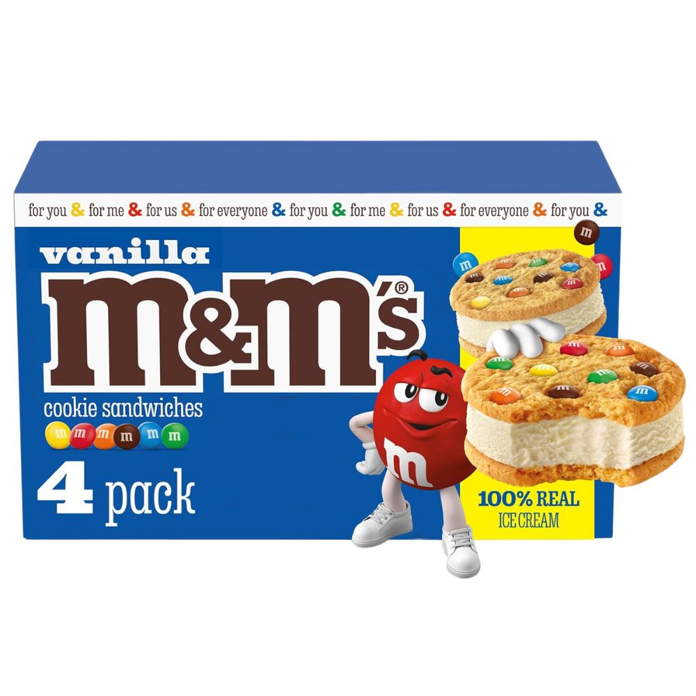 Helados M&M 4 Unidades Vainilla 472ml