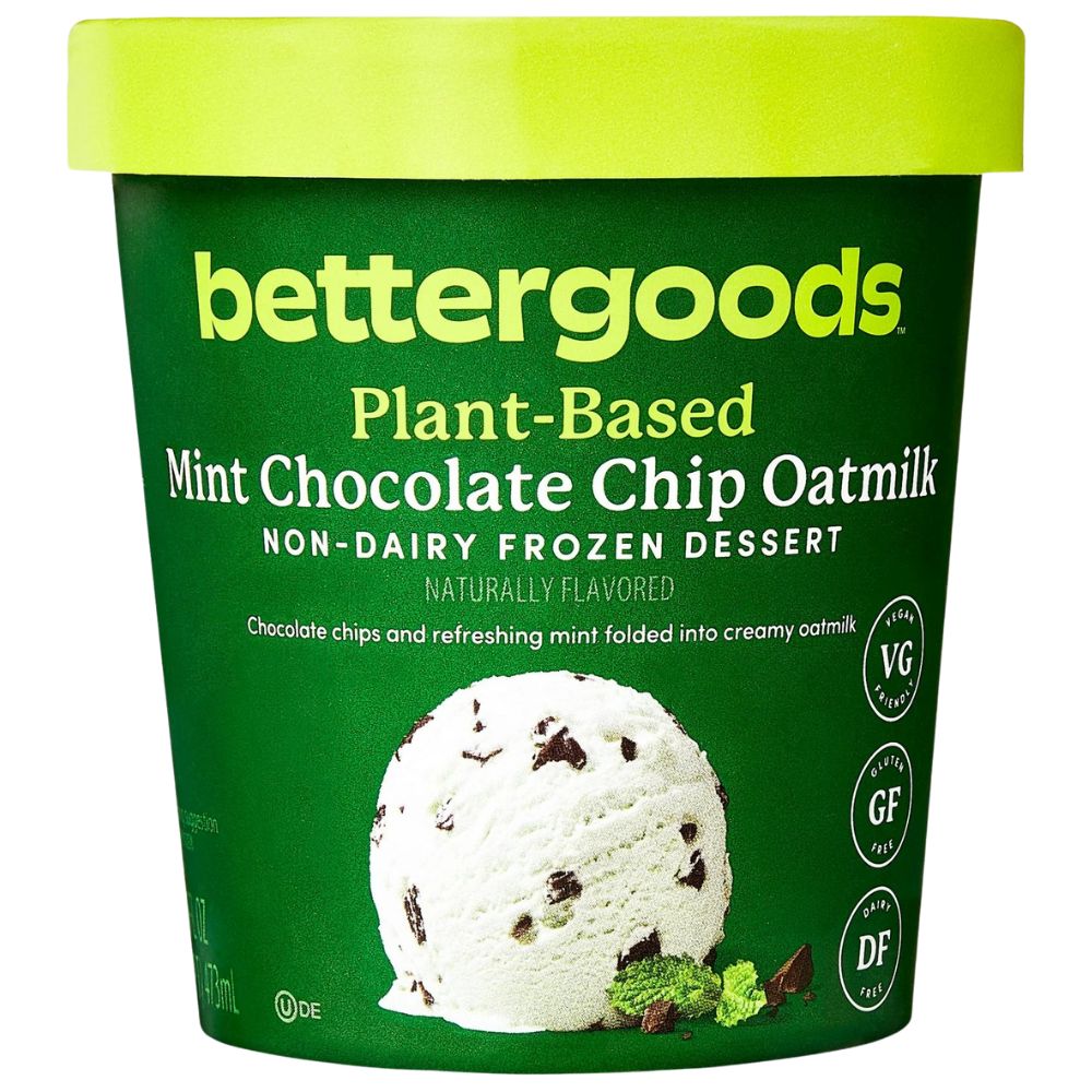 Bettergoods Plant-Based Mint Chocolate Chip Oatmilk Non-Dairy Ice Cream 473ml