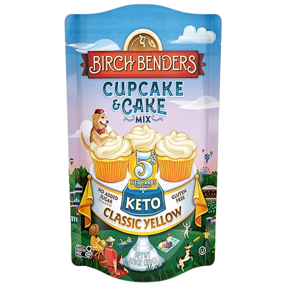 Mezcla Birch Benders Cupcake & Cake Mix Keto Classic Yellow 310g