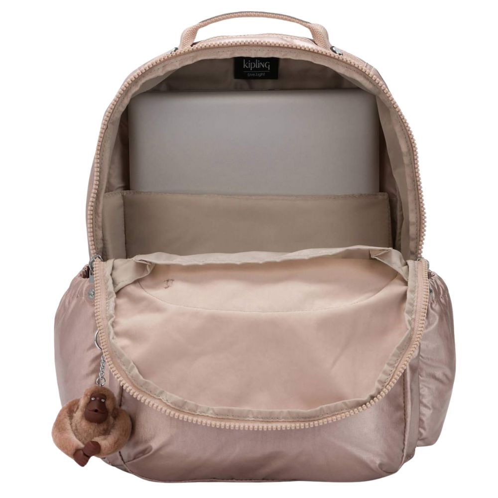 Kipling Quartz Metallic Seoul GM Backpack