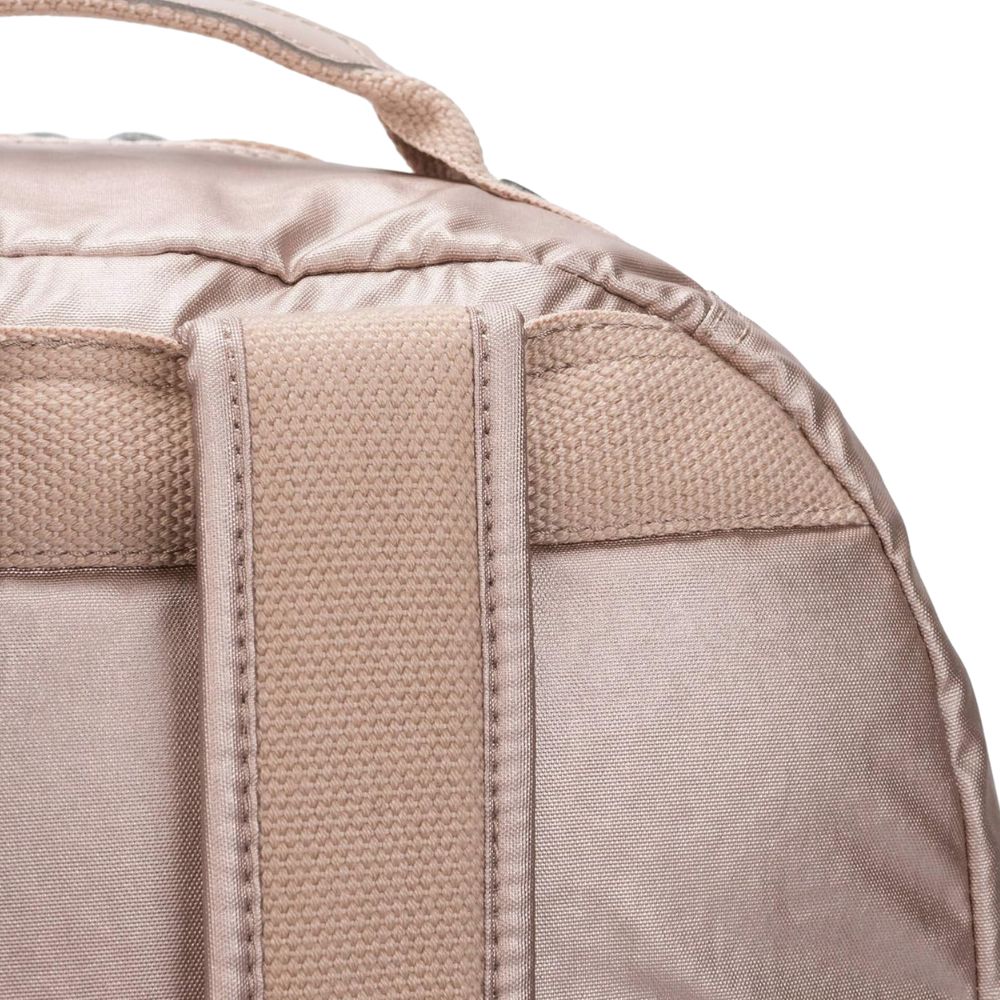 Kipling Quartz Metallic Seoul GM Backpack