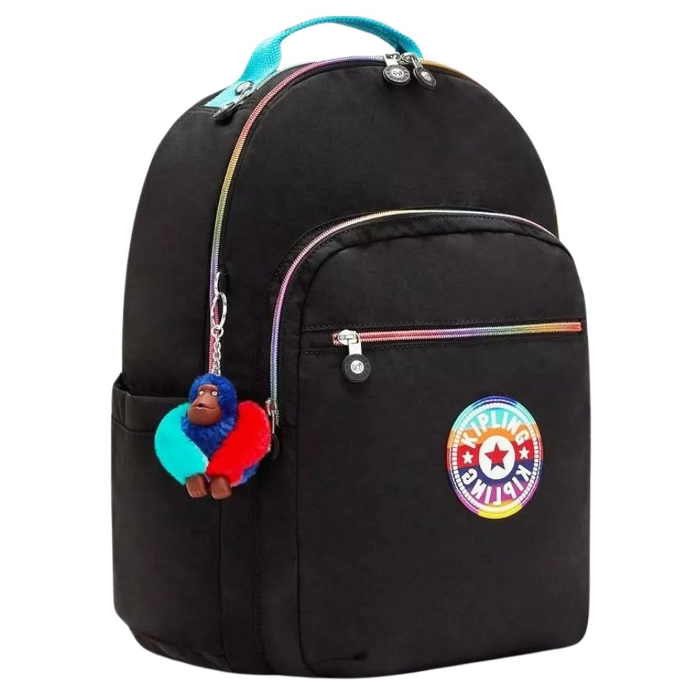 Kipling Bulto Truly Black Rainbow Seoul RBW Backpack