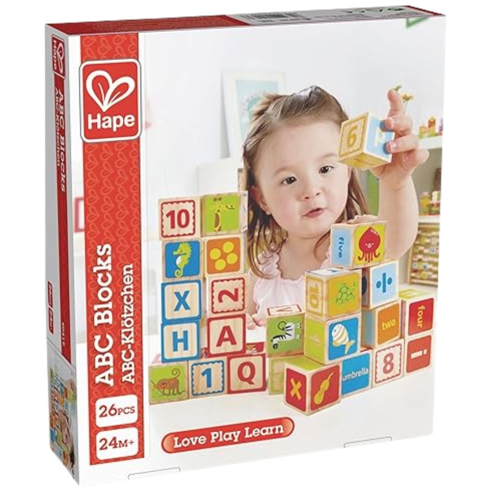 Hape ABC Blocks 26 Pieces 24m+