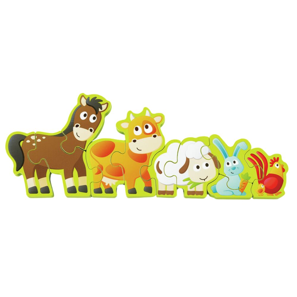 Hape Numbers & Farm Animal 10 Pieces 3+