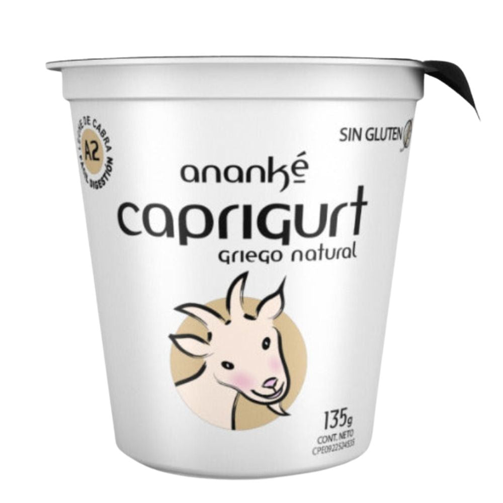 Yogurt Ananké Caprigurt Estilo Griego Leche De Cabra Natural 135g