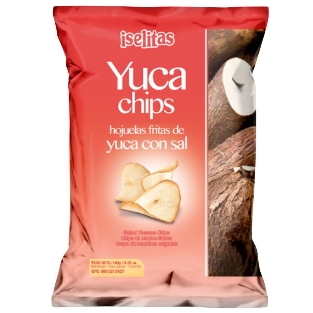 Iselitas Yuca Chips Con Sal 180 gr