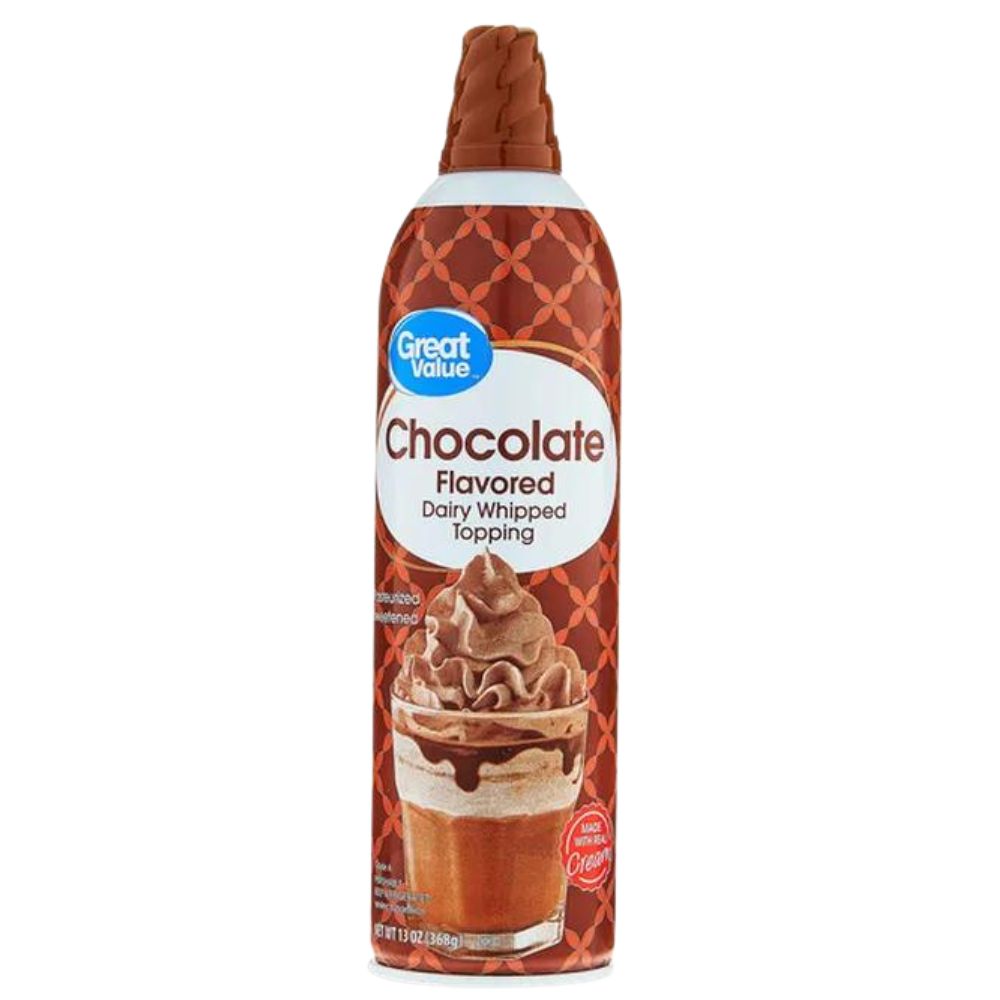 Great Value Chocolate Flavored Dairy Whipped Topping 368gr