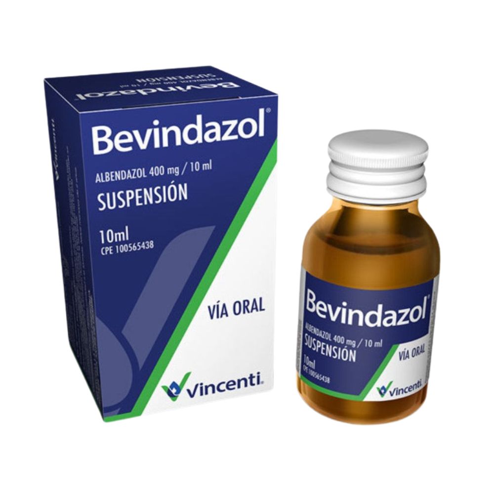 Bevindazol Vincenti Albendazol 400mg/10ml Suspensión Vía Oral