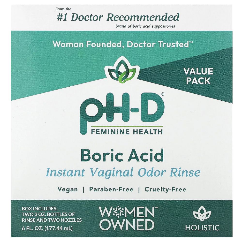 Acido Borico PH-D Instant Vaginal Odor Rinse 2und 177.44ml