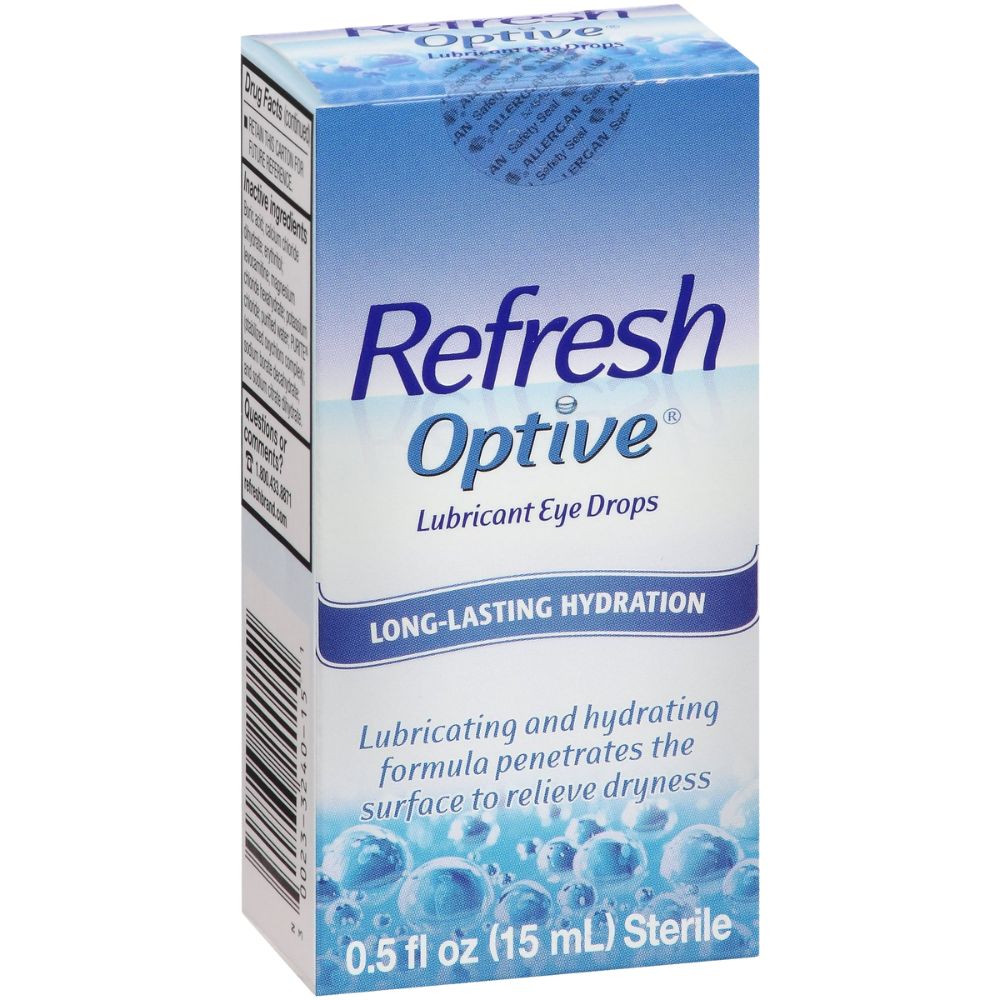 Refresh Optive Gel Drops Lubricant Eye Gel Long-Lasting Hydratation 15ml