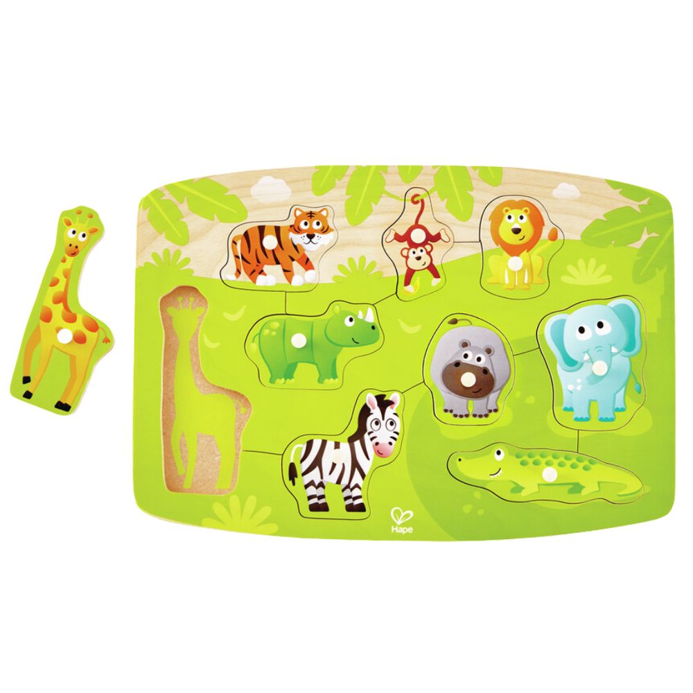 Hape Jungle Peg Puzzle 10 Pieces 24m+