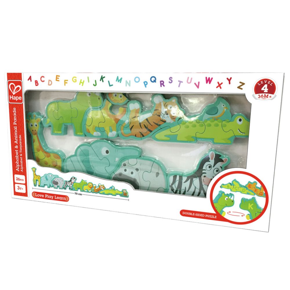 Hape Alphabet & Animal Parade 26 Pieces 3+