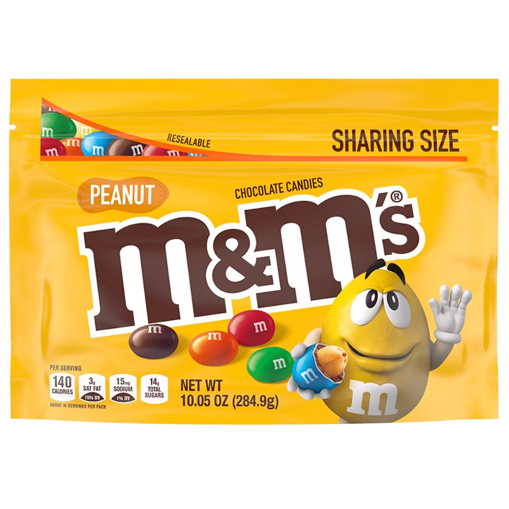 M&M'S Peanut Chocolates Candies Sharing Size 284.9gr