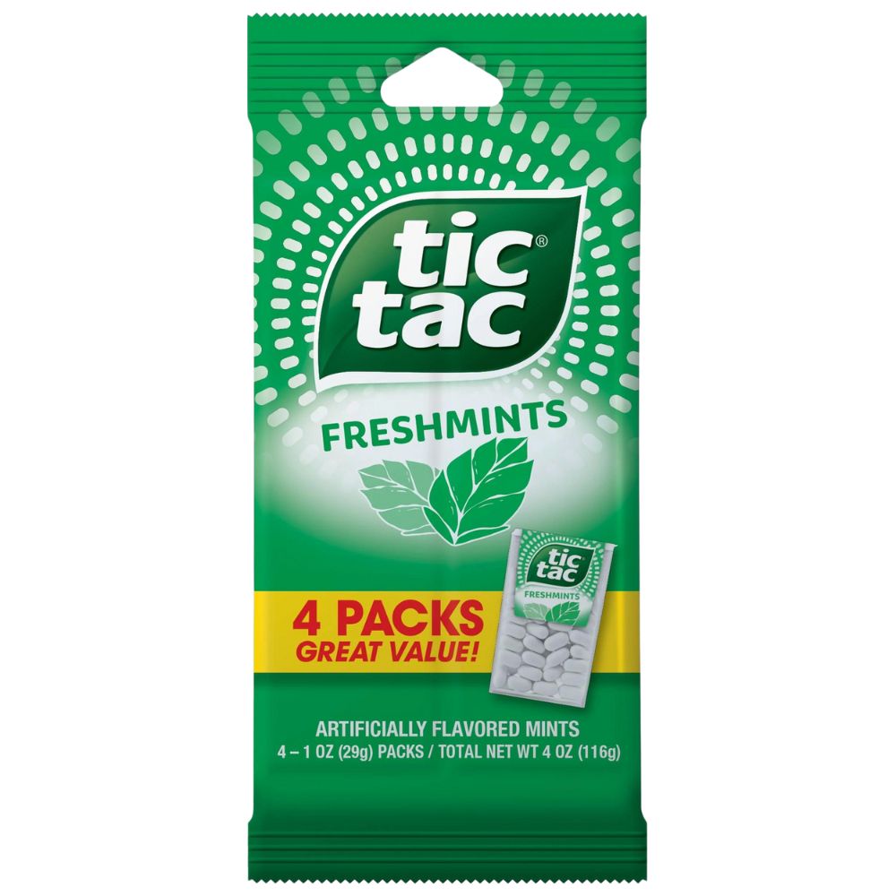 Tic Tac Freshmints Flavored Mints 4 Packs 116gr