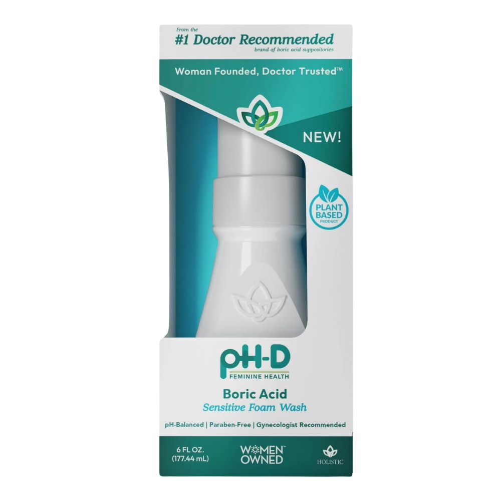 PH-D Boric Acid Sensitive Foam Wash Feminine Health 177.44ml