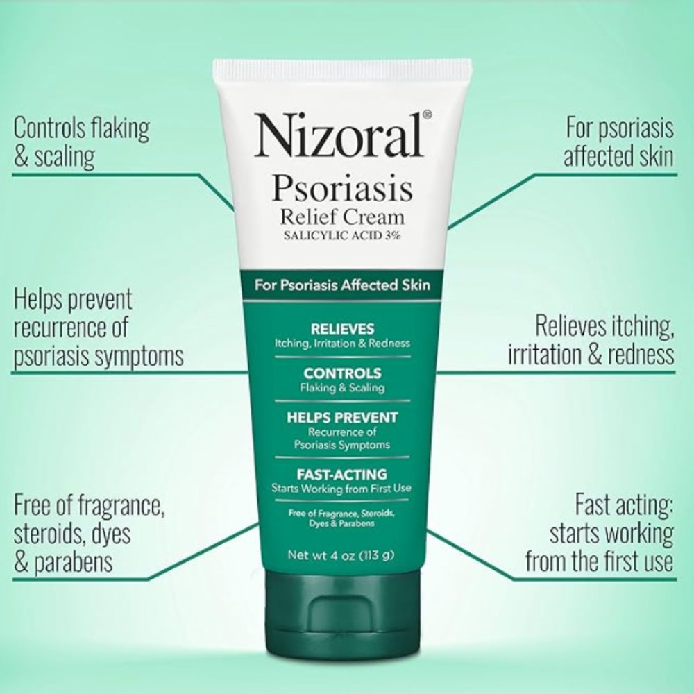 Nizoral Psoriasis Relief Cream Salicylic Acid 3% 113gr