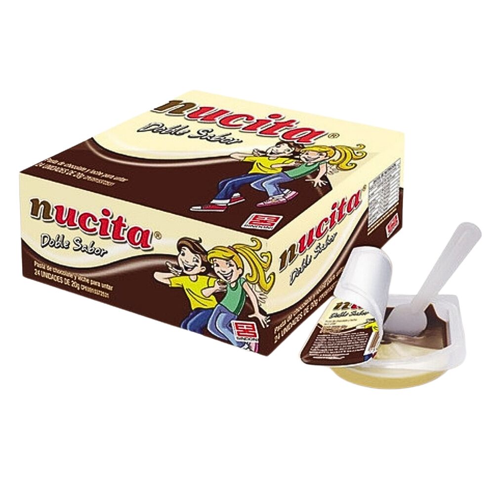 Nucita Meriendita Caja de 12 Unidades Doble Sabor