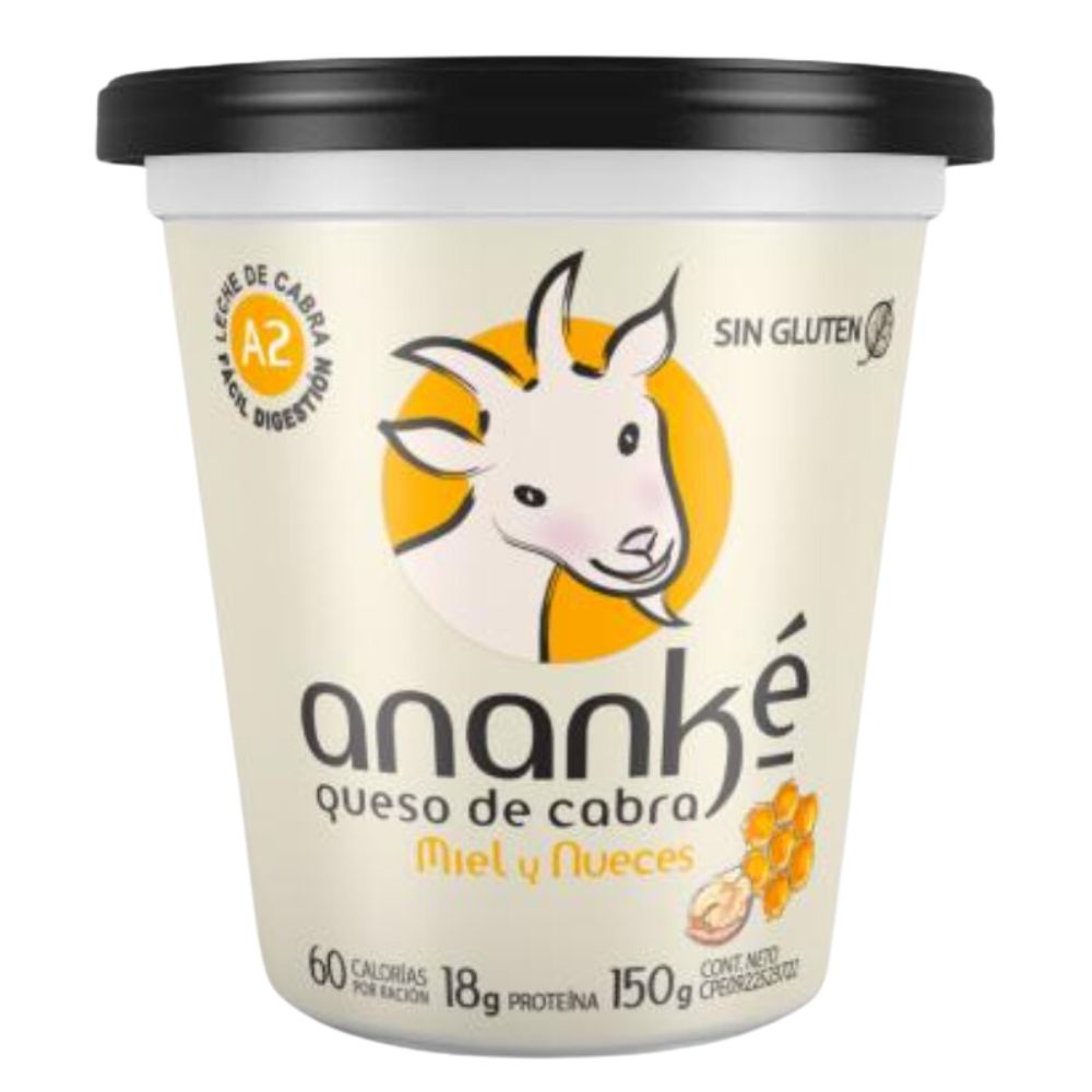 Queso De Cabra Ananké Cremoso Miel y Nueces 150g