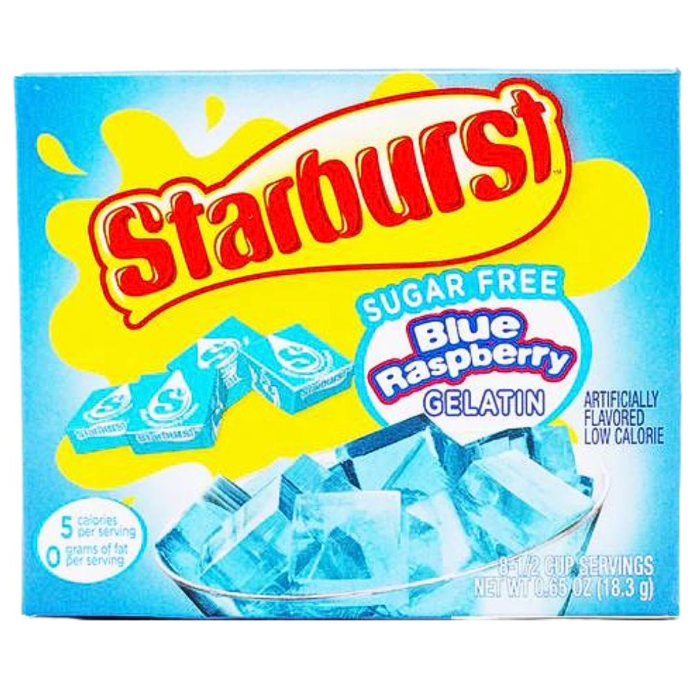 Starburst Gelatin Sugar Free Blue Rapsberry 18.3gr