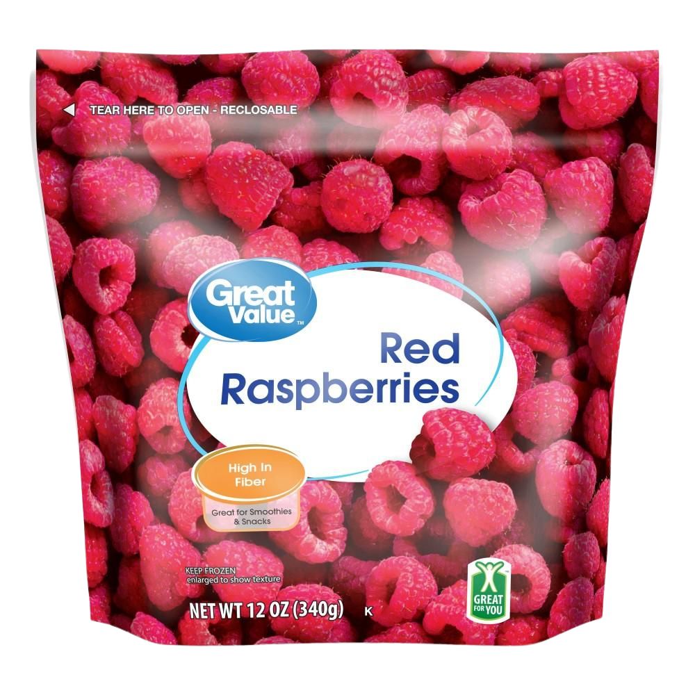 Frambuesas Rasberries Great Value Red 340 gr