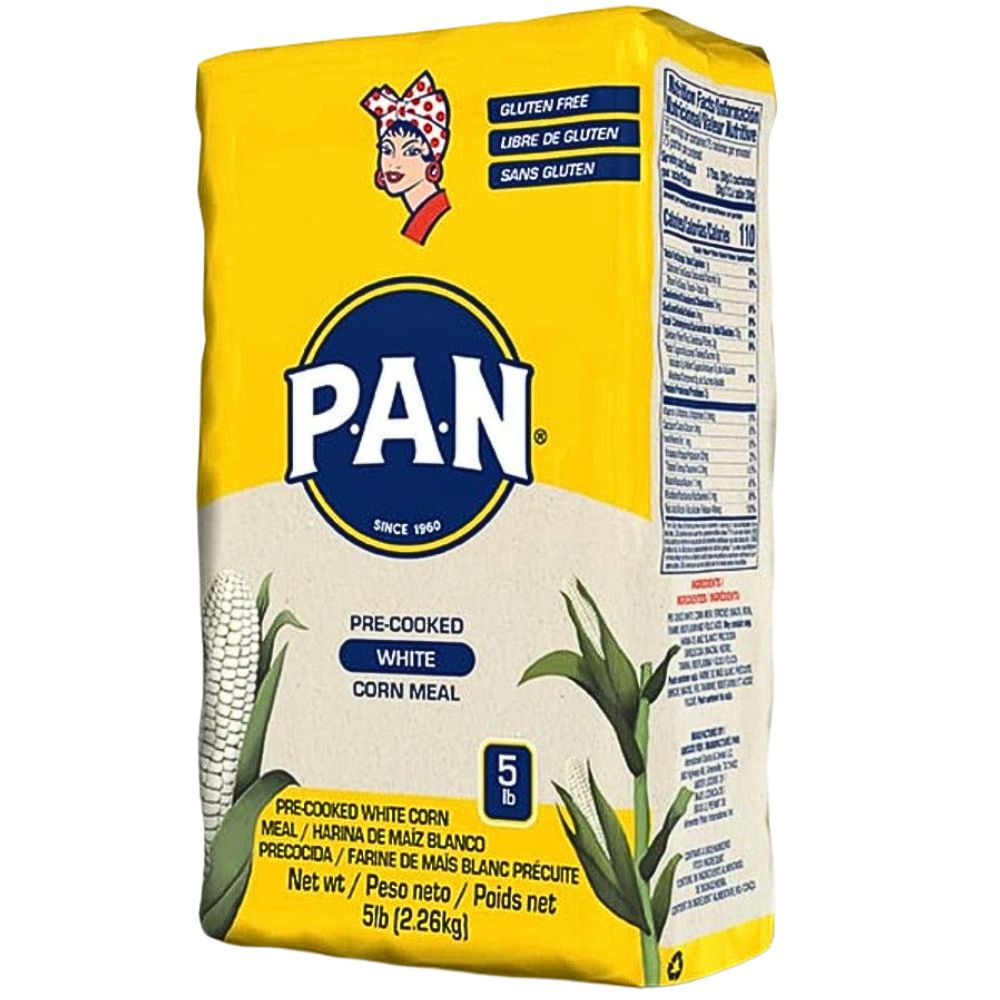 Harina de Maiz Blanco Sin Gluten Precocida PAN 2.26Kg