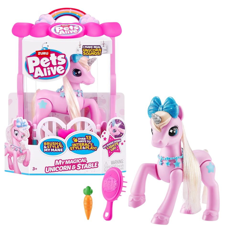 Zuru Pets Alive My Magical Unicorn & Stable 3+
