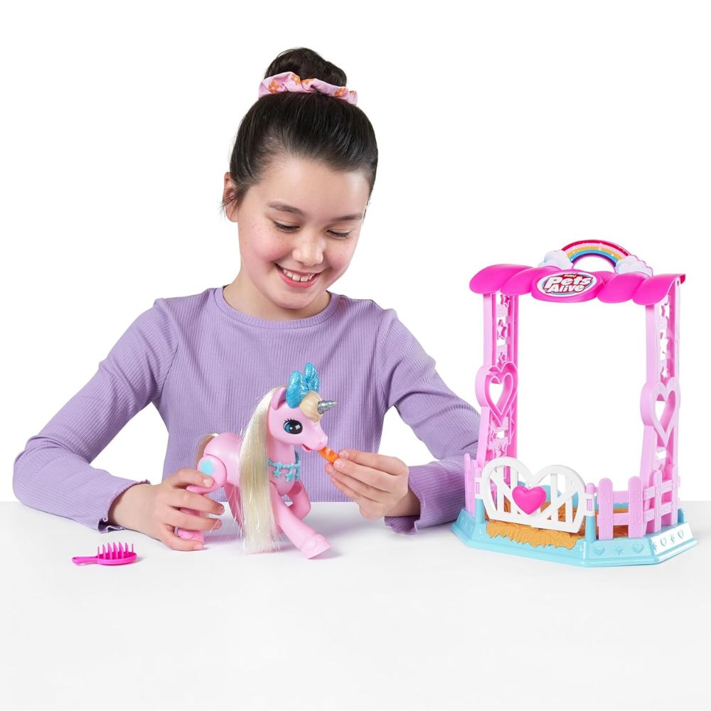 Zuru Pets Alive My Magical Unicorn & Stable 3+