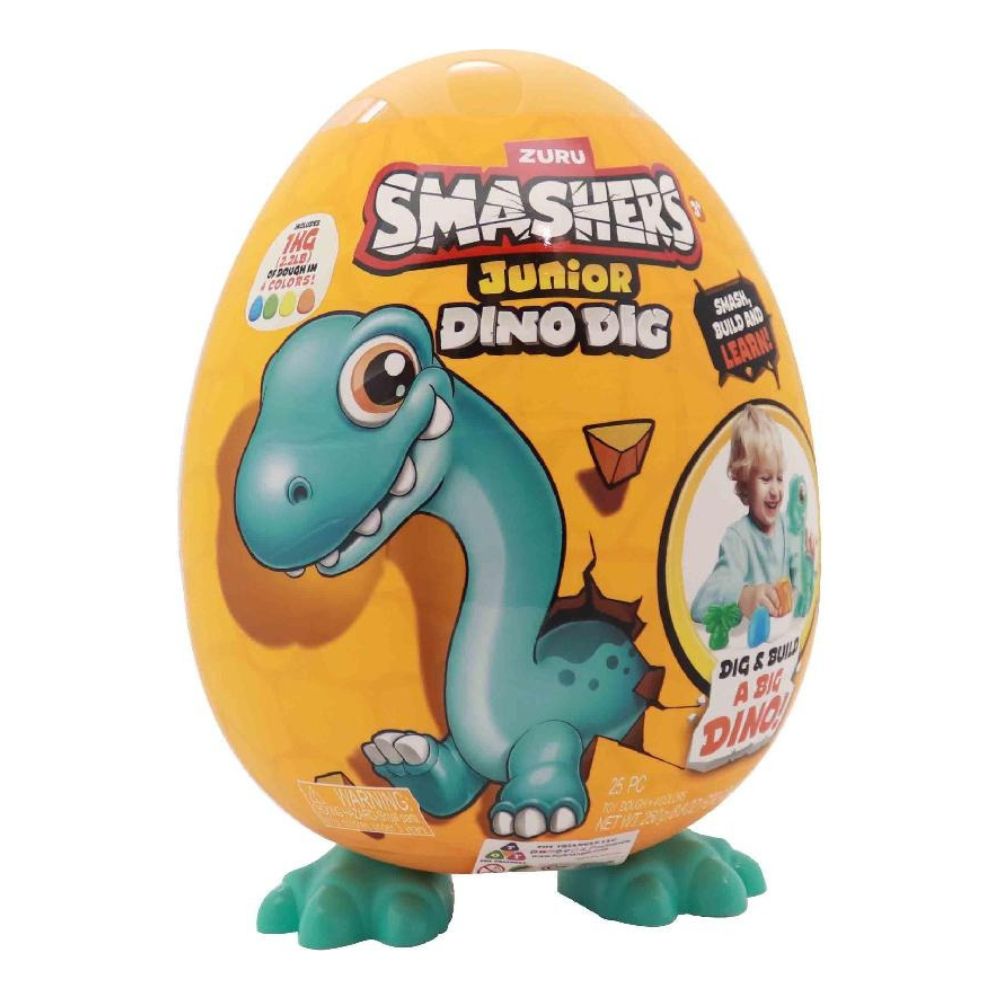 Zuru Smashers Junior Dino Dig Azul 1kg 25pc