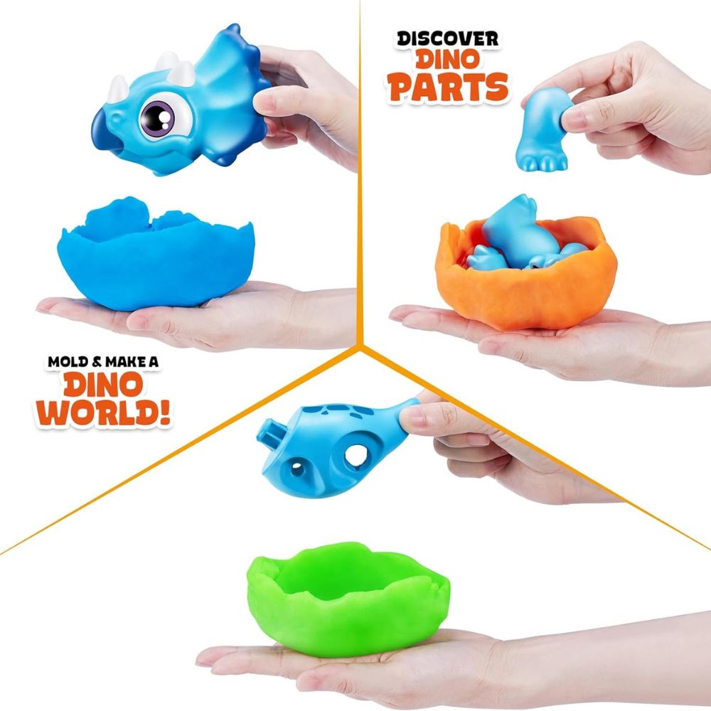 Zuru Smashers Junior Dino Dig Azul 500g 18pc