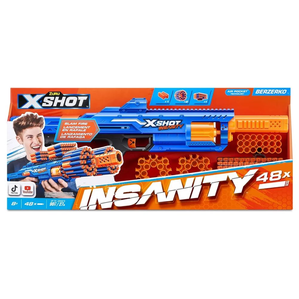 Zuru XShot Insanity Berzerko 8+