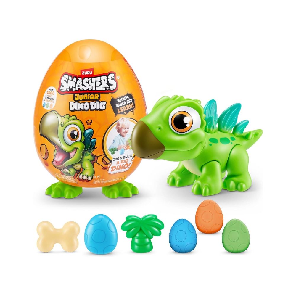 Zuru Smashers Junior Dino Dig Verde 500g 18pc