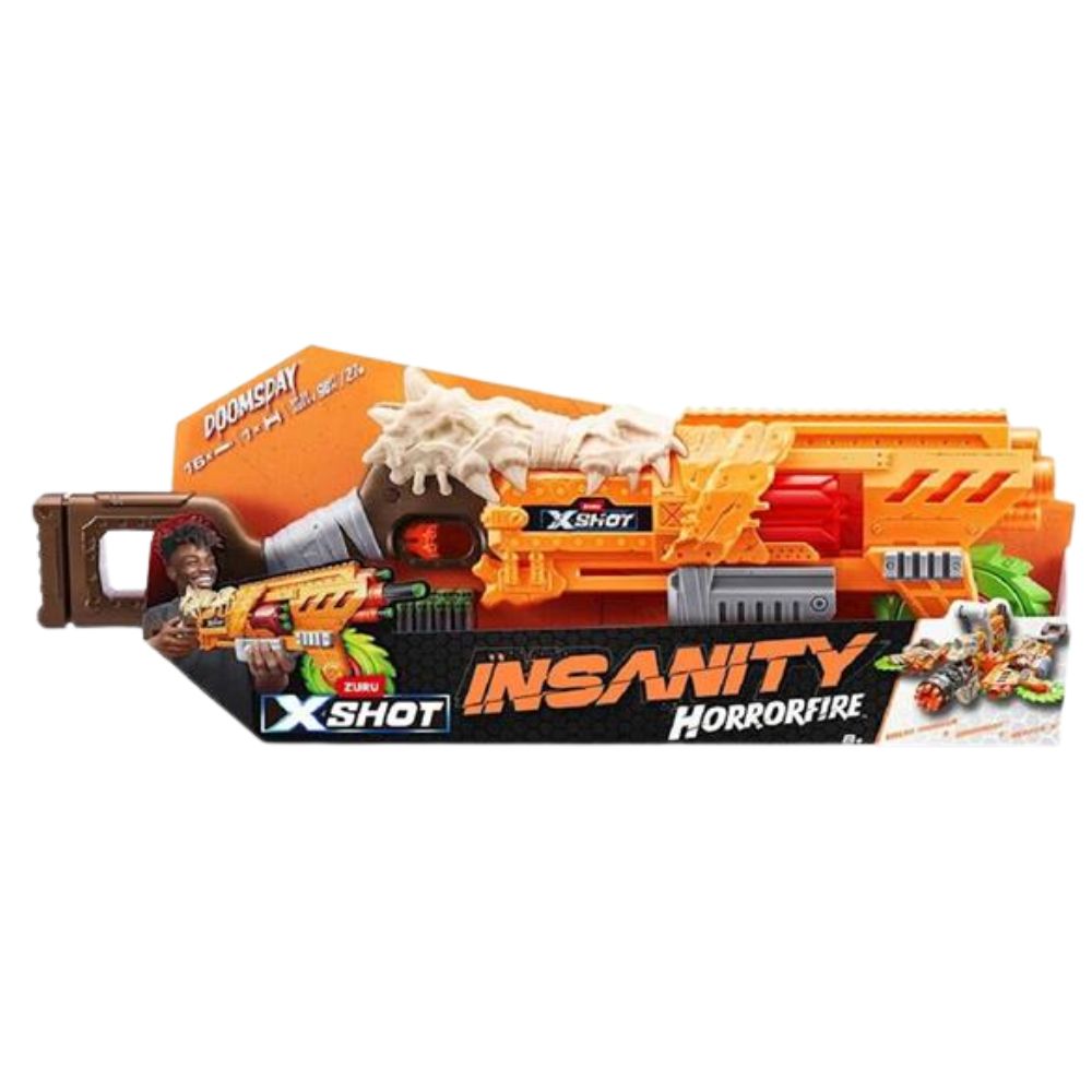 Zuru XShot Insanity Horrorfire Doomsday 8+