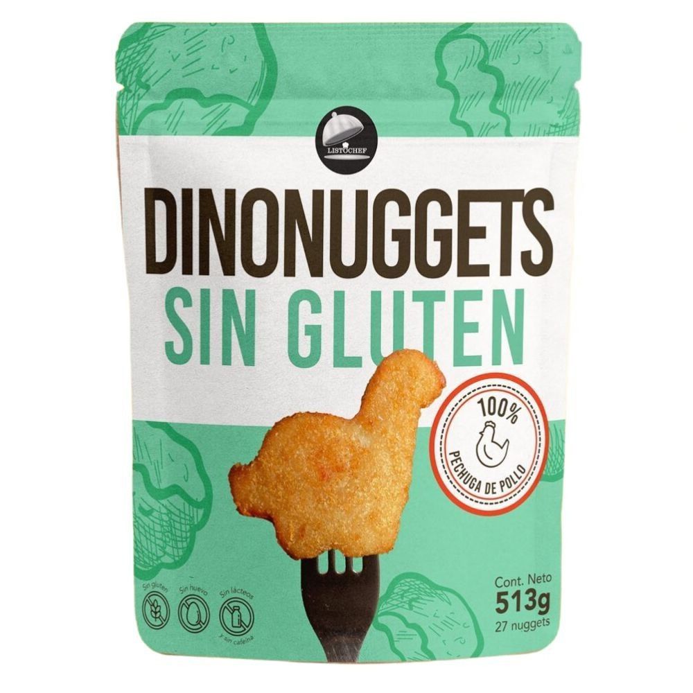 Listochef Dino Nuggets Sin Gluten 513gr