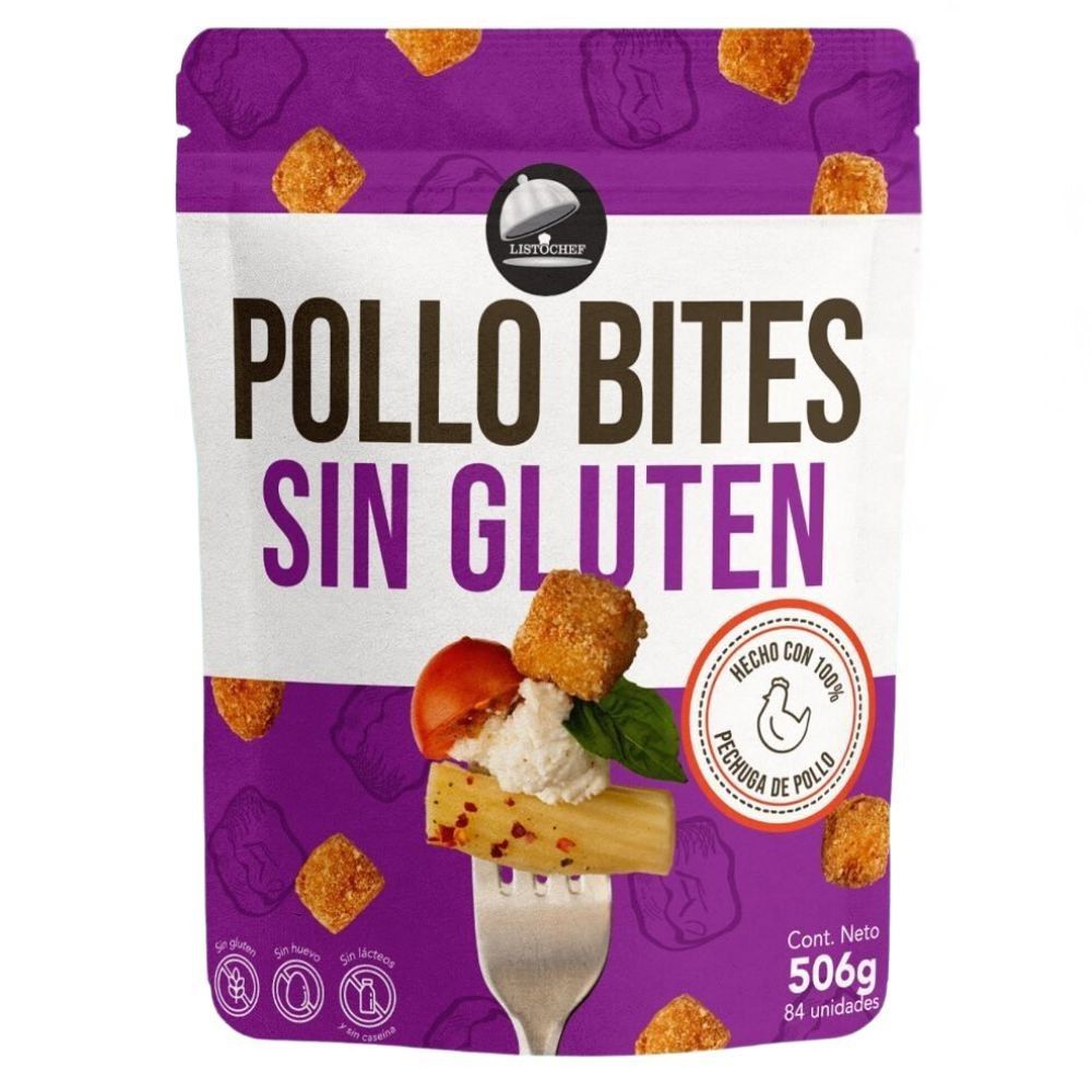Listochef Pollo Bites Sin Gluten 506gr