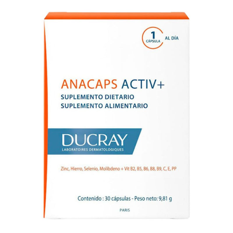 Avene Suplemento Alimenticio Ducray Anacaps 30 Capsulas
