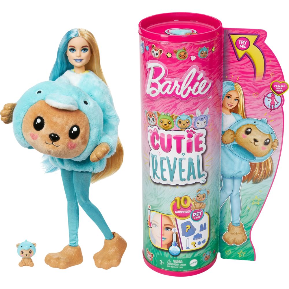 Barbie Cutie Reveal 10 Surprises Pet Inside