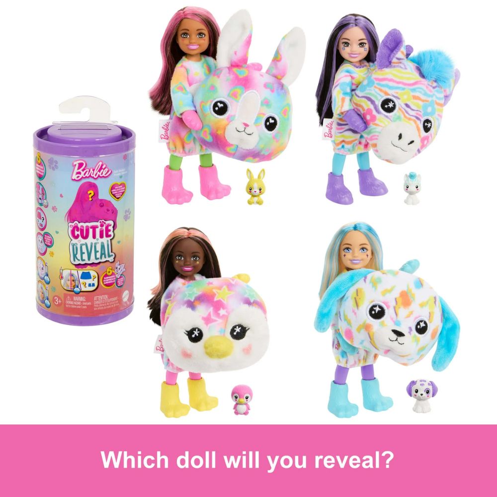 Barbie Cutie Reveal 6 Surprises Doll Inside