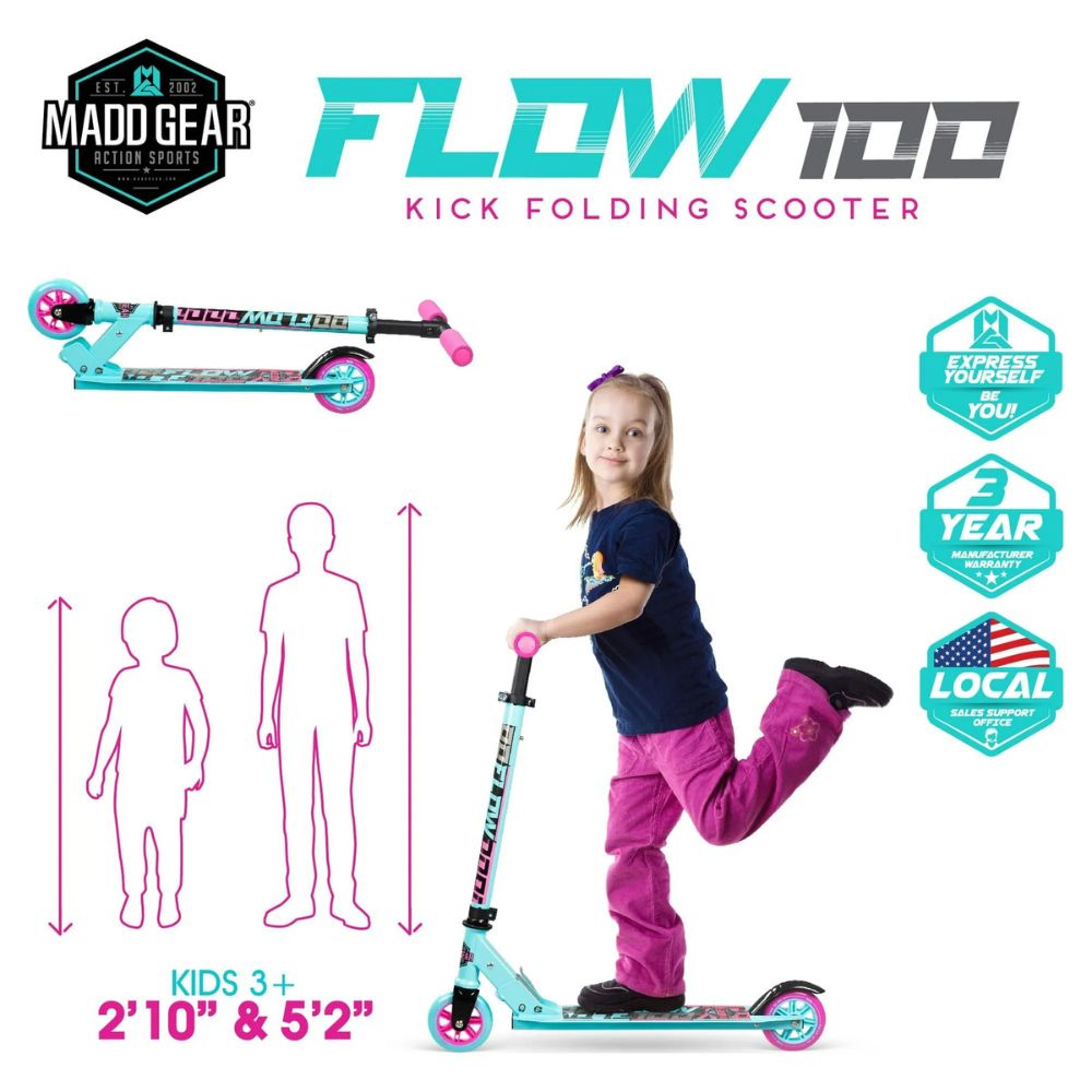 Madd Gear Kick Folding Scooter Flow 100 3+