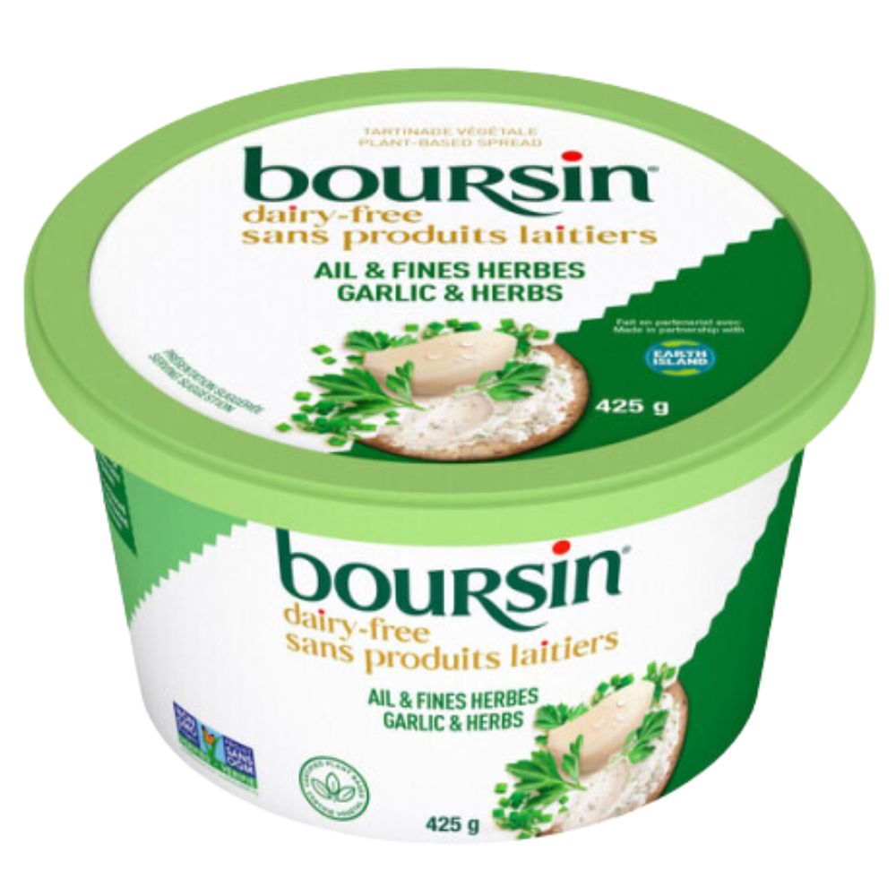 Queso Boursin Para Untar Sin Lácteo Ajo y Hierbas 425gr