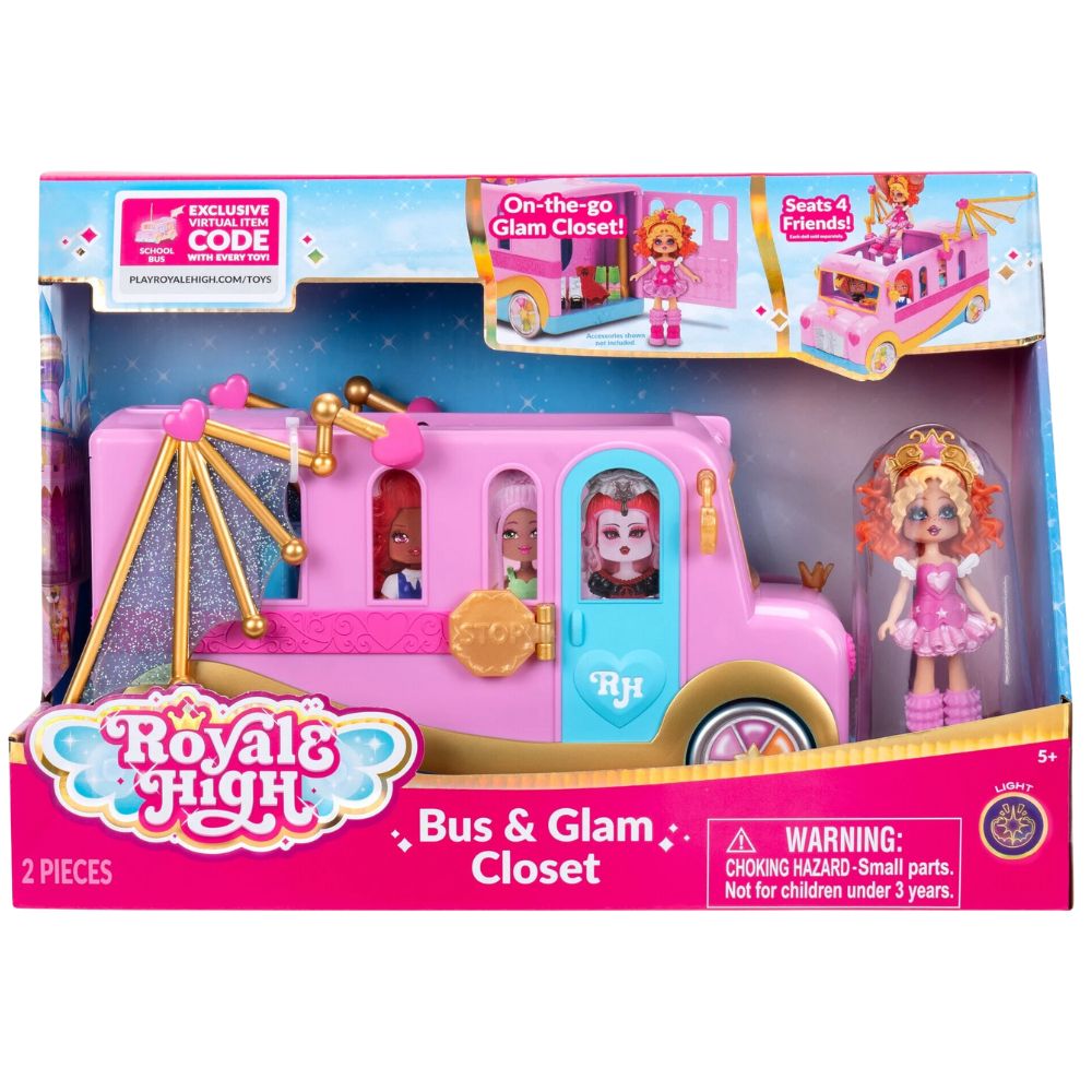 Royale High Bus y Glam Closet 2 Piezas 5+