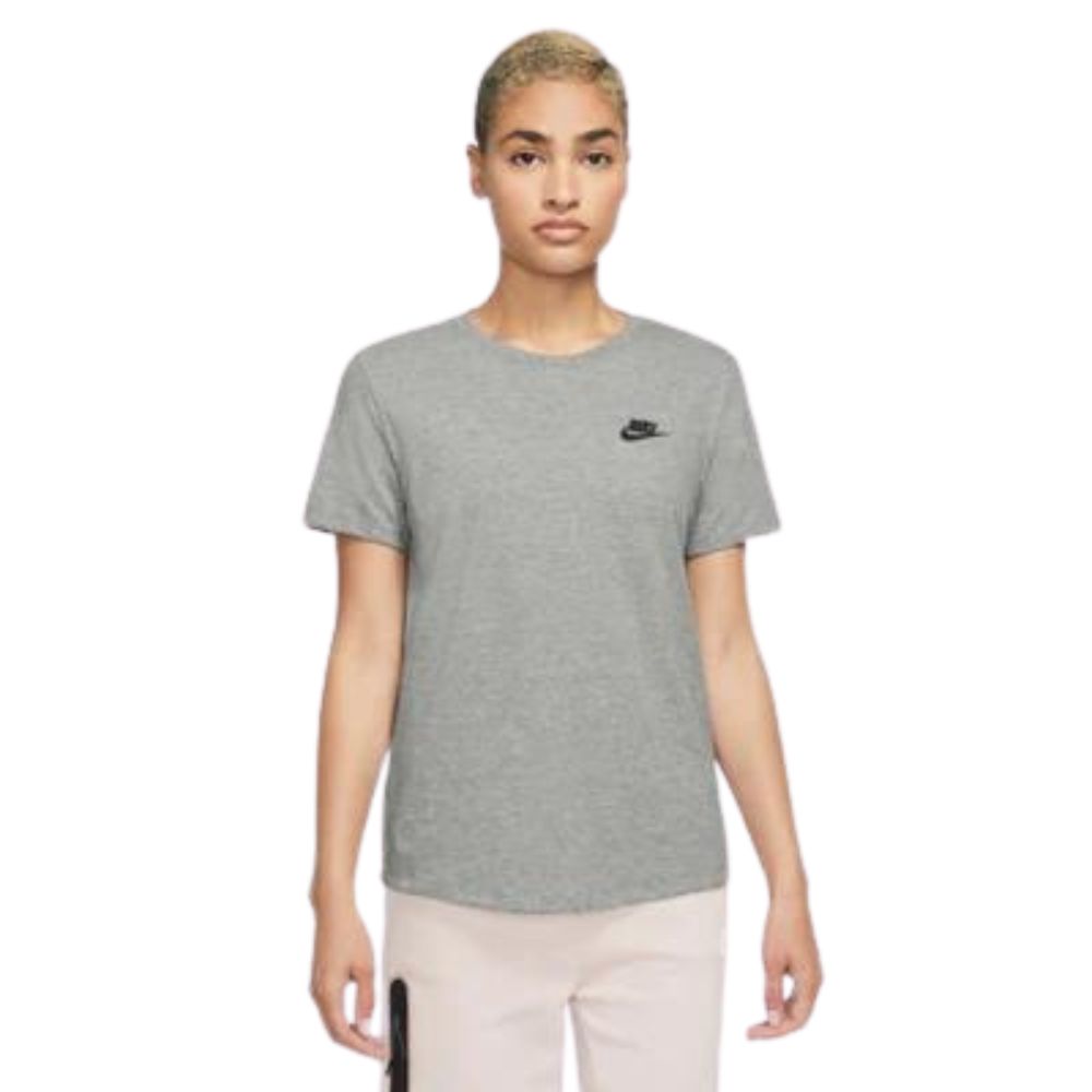 Nike T-Shirt de Algodón Deportiva color Gris Claro