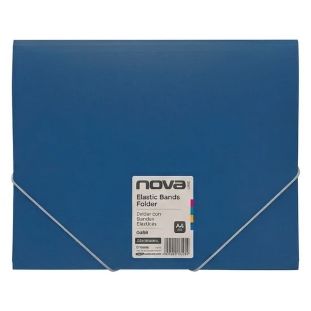 Studmark Novaline Carpeta con Bandas Elasticas A4 Colores Varios