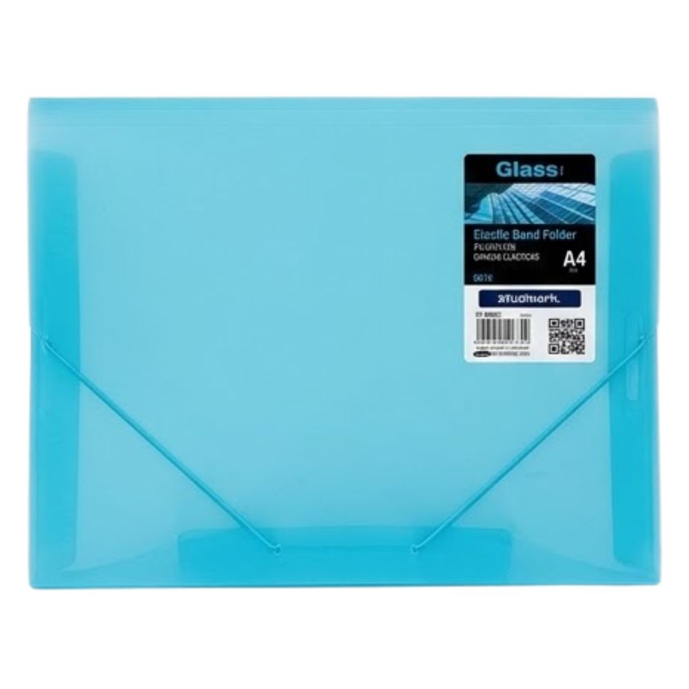Studmark Carpeta Glassline A4 con Bandas Elasticas Colores Varios