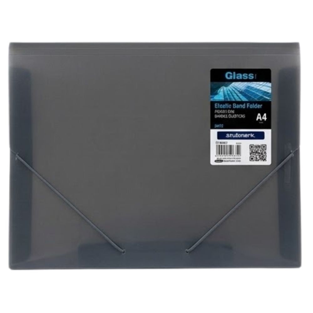 Studmark Carpeta Glassline A4 con Bandas Elasticas Colores Varios